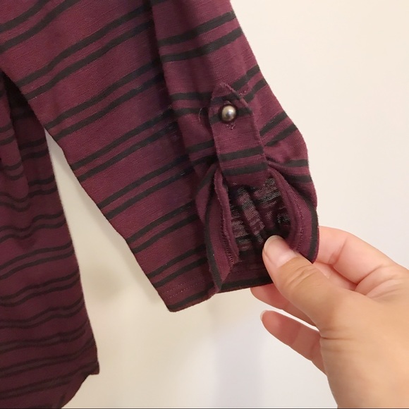 Reitmans Deep Purple 3/4 sleeve Top - Picture 5 of 10